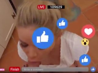 Getting hakyňy almak from her aldamak friend by blowing her stepbrother on fb live