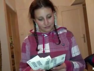 Czech babe Petty Cat ass railed for cash