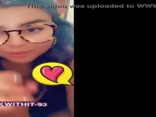 TikTok Star sucks manhood gets face fucked